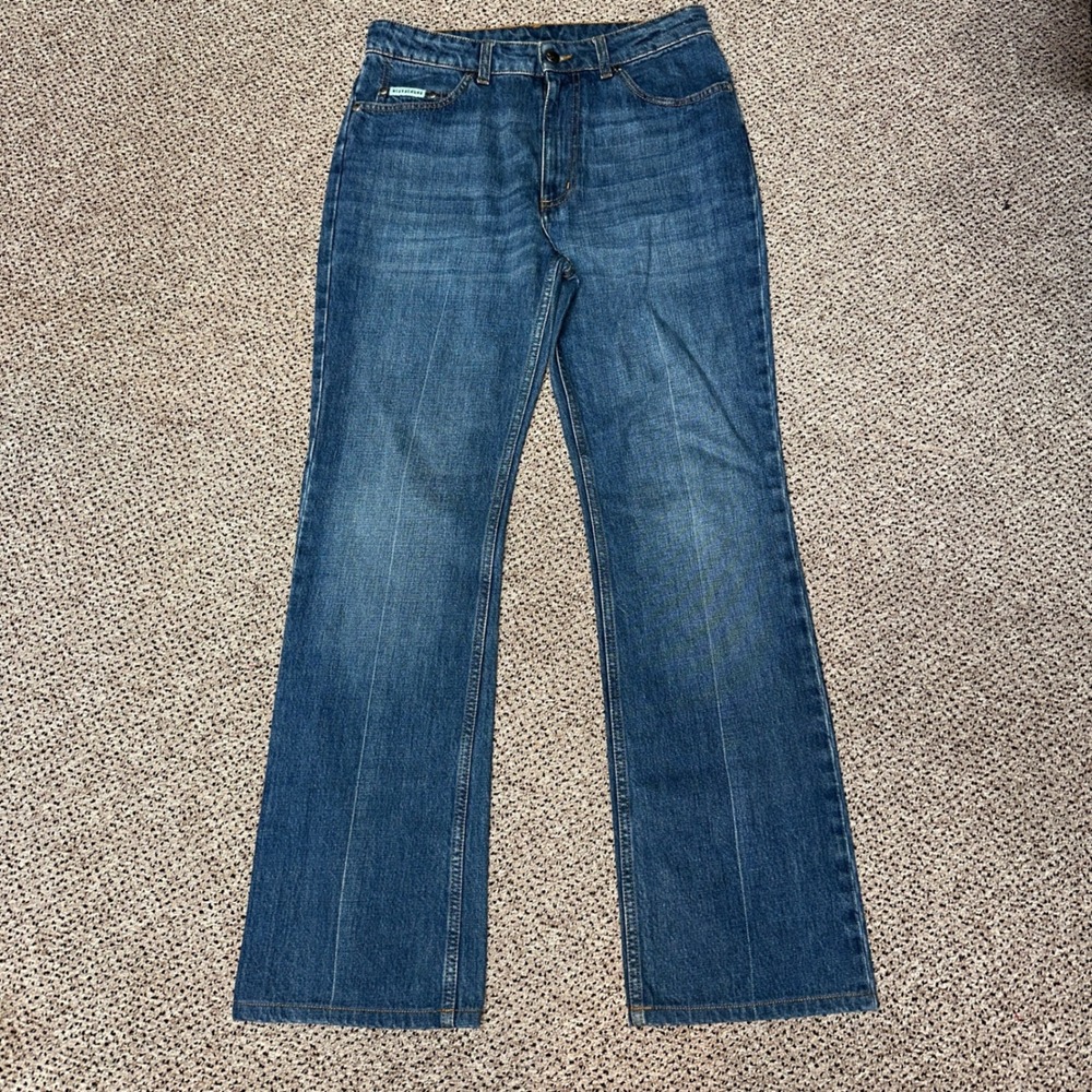 Alexachung Blue High Rise Straight Leg Denim Jeans Size 29 Made in Italy